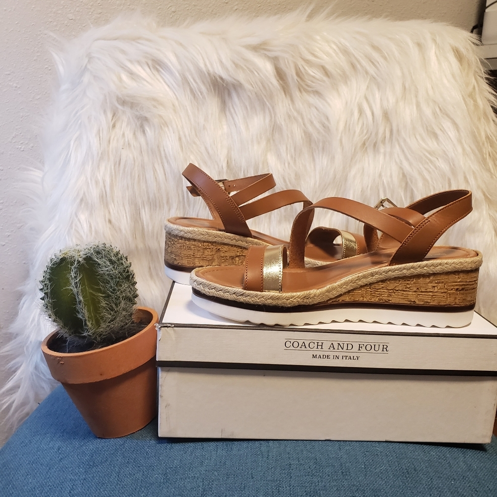 Brand new coach and four super confy sandals